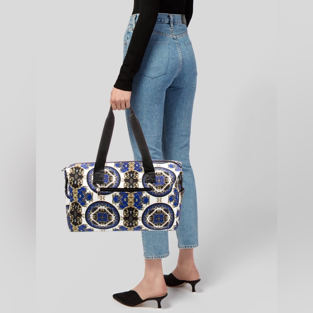 Alice + Olivia Regal Romance Sapphire Duffle Bag Tote Purse Revolve FWRD NWT